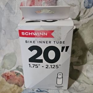 SCHWINN 20" Bike Inner Tube - 1.75"-2.125" Width - Schrader Valve -  New